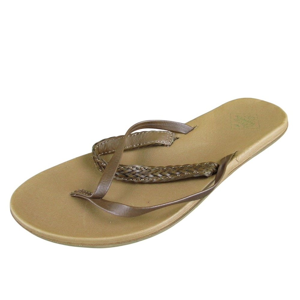 Freewaters Women's Ana Flip Flop Brown Synthetic Sz 7 Medium Gently Used 2025
